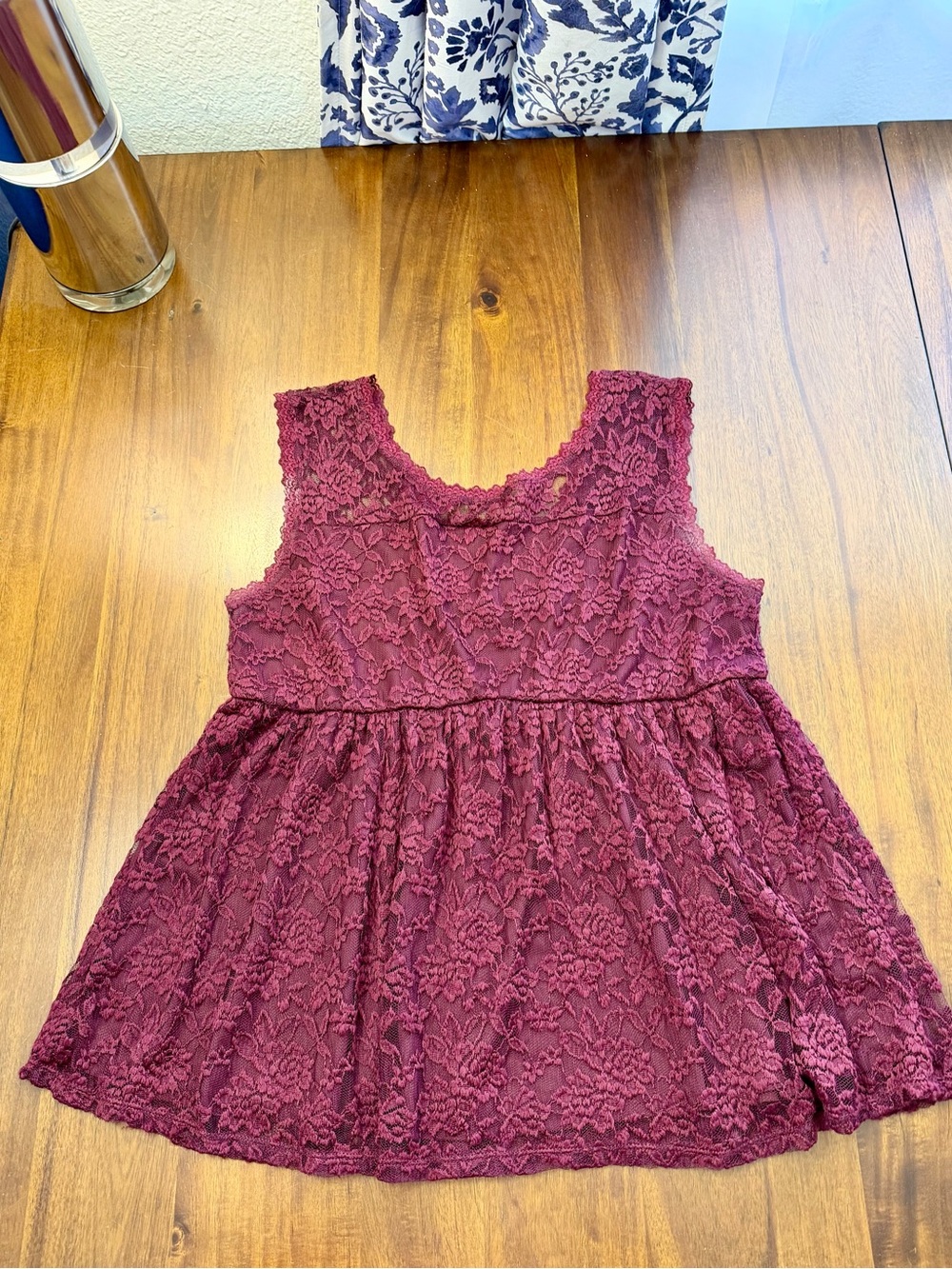Torrid Lace Sleeveless Top in Wine